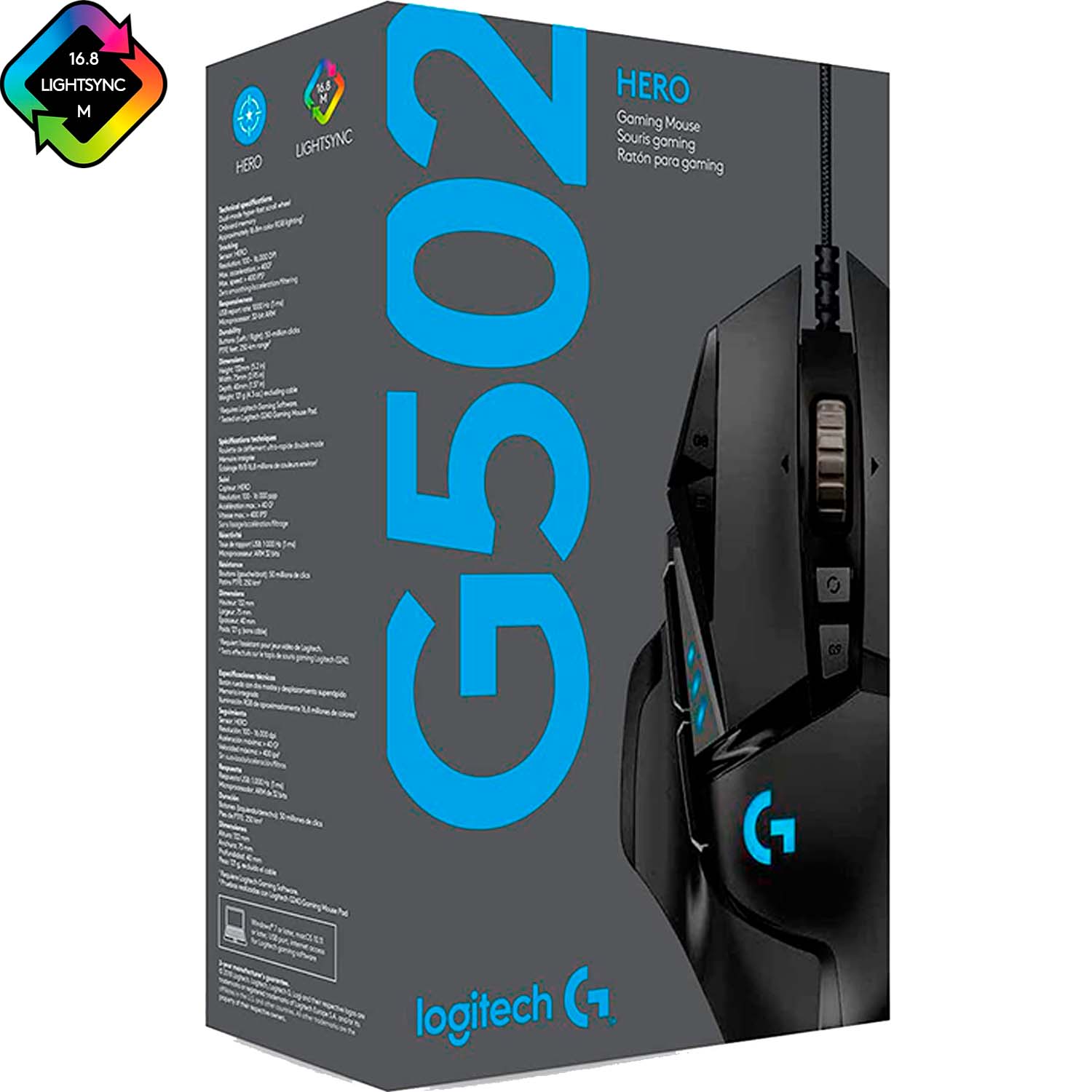 Mouse gamer logitech g502 hero | Ripley Perú