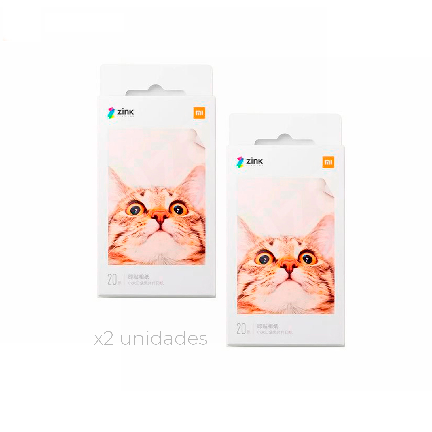 PACK X2 PAPEL PARA MI PORTABLE PHOTO PRINTER 20 HOJAS - 1